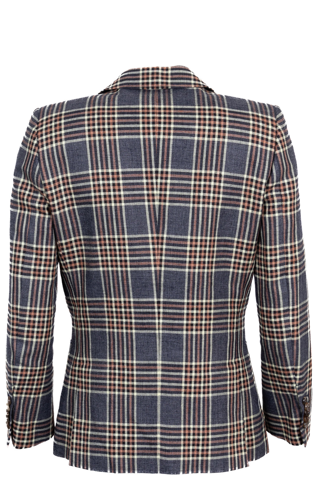 GUCCI Veste blazer à carreaux 2022 en lin violet
