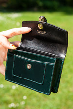 BVLGARI Serepenti Forever Card Wallet Green