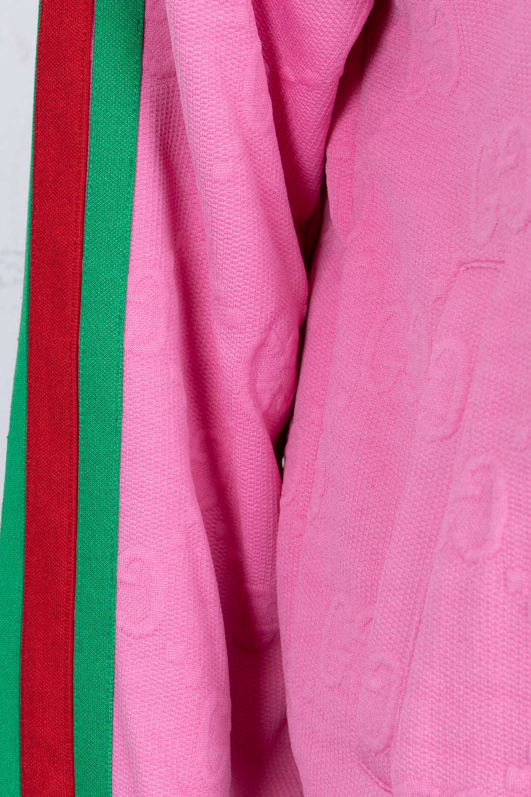 GUCCI GG Hooded Zip Jacket Jacquard Pink
