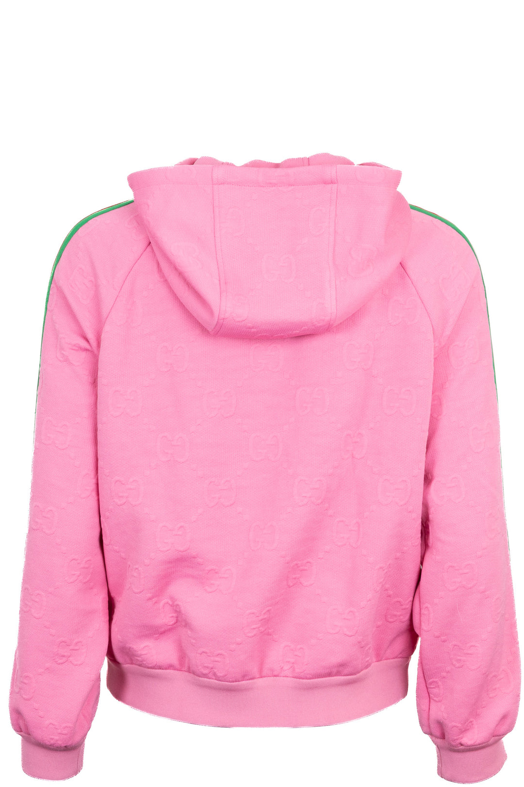 GUCCI GG Hooded Zip Jacket Jacquard Pink