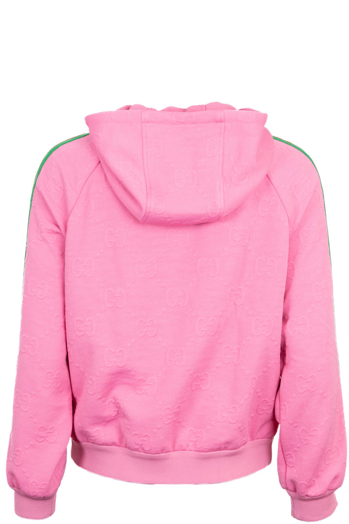 GUCCI GG Hooded Zip Jacket Jacquard Pink