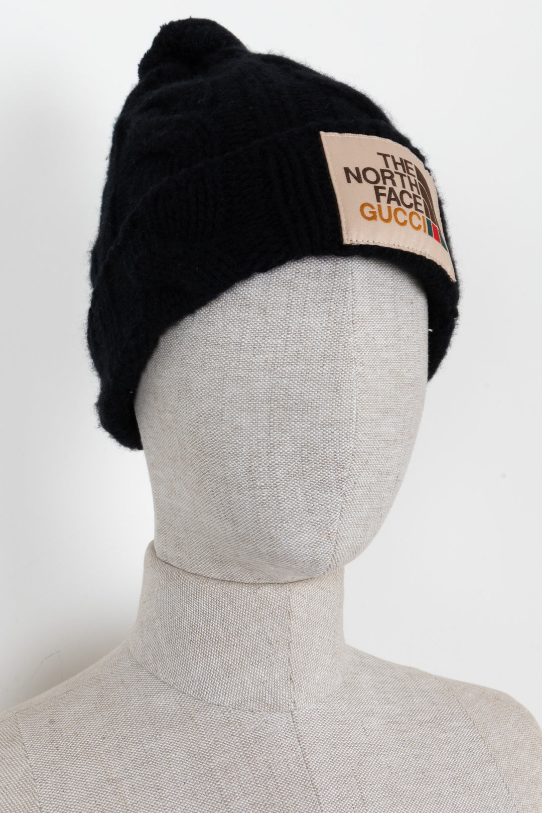 GUCCI The North Face Bonnet en laine noir