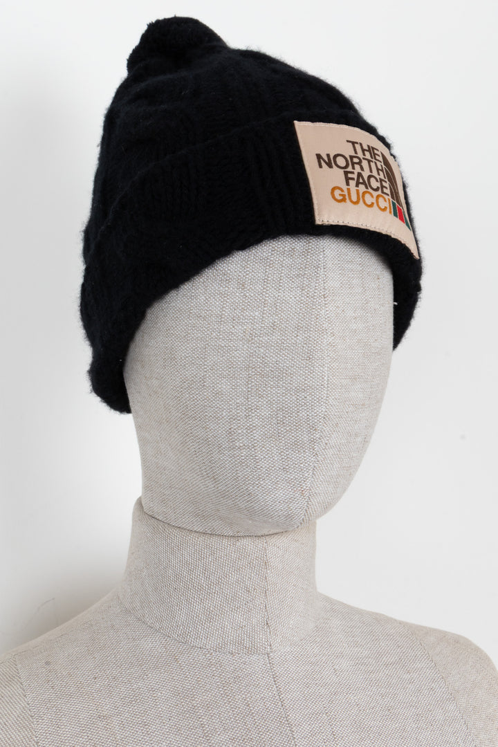 GUCCI The North Face Bonnet en laine noir