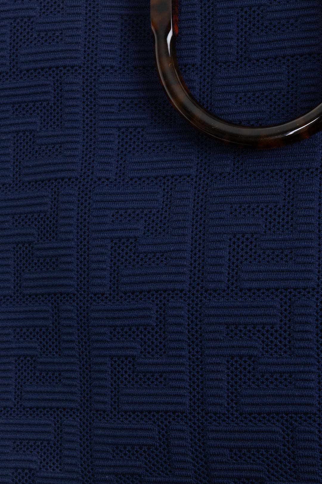 FENDI Medium Sunshine Tote Jacquard Navy
