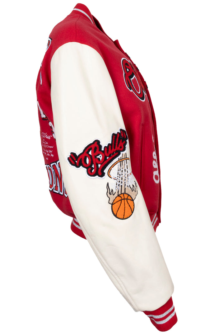 OFF-WHITE c/o Chicago Bulls Bomber Jacket Red