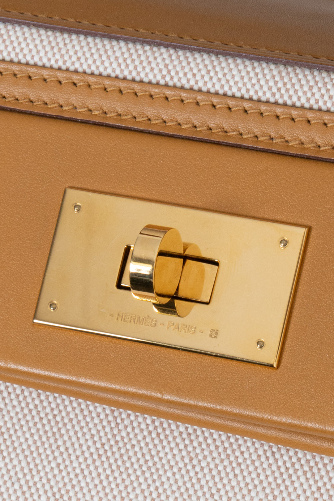 HERMÈS 24/24 35 Bag H Viking Swift Ecru Beige