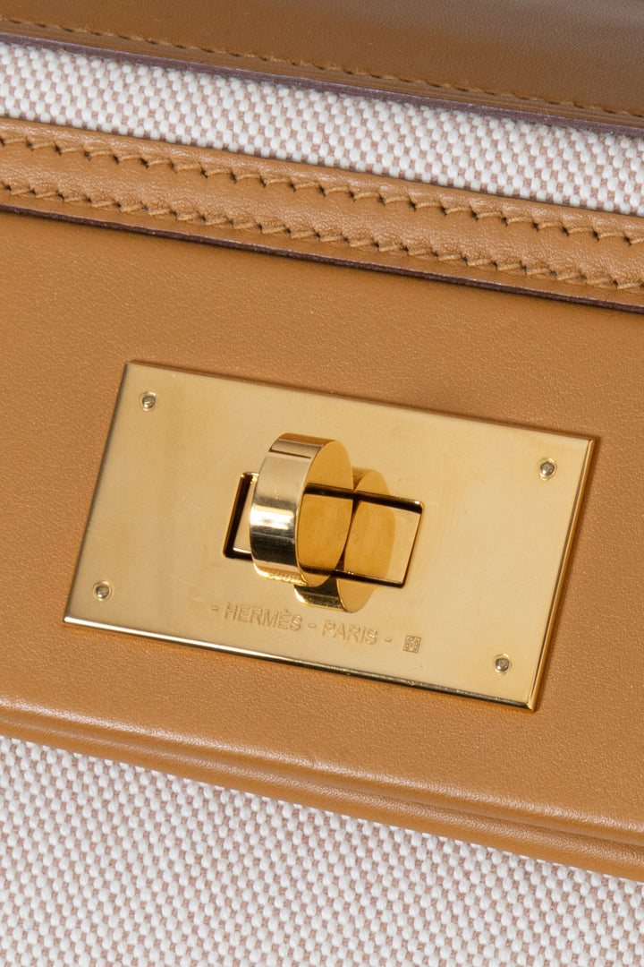 HERMÈS 24/24 35 Bag H Viking Swift Ecru Beige