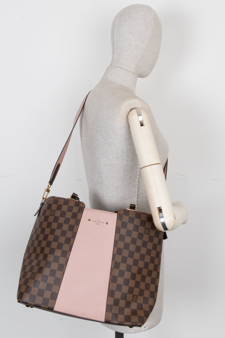LOUIS VUITTON Jersey Bag Damier Ebene Pink