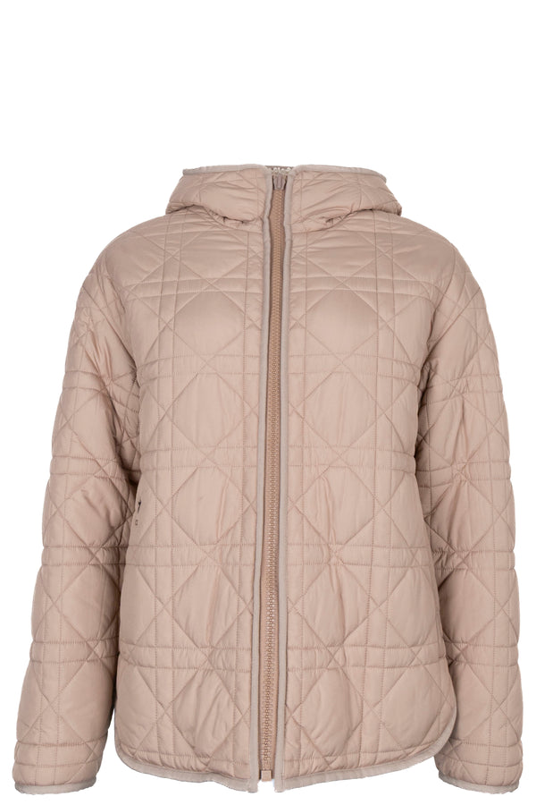 CHRISTIAN DIOR Veste réversible en peau de mouton Cannage Beige