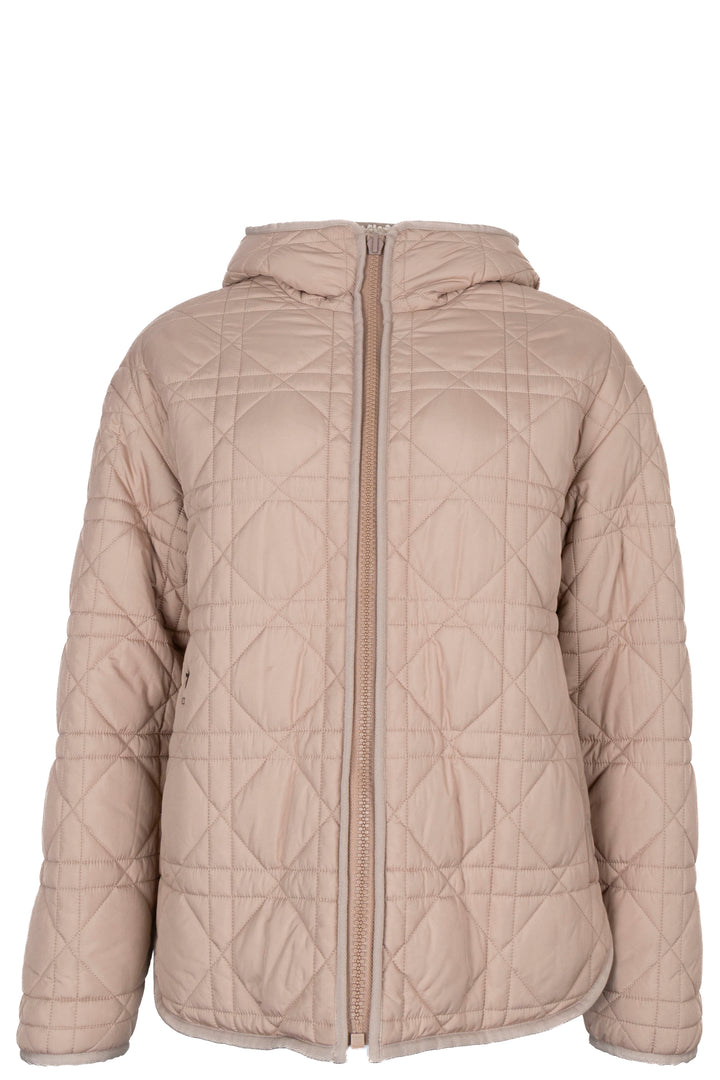 CHRISTIAN DIOR Cannage Shearling Reversible Jacket Beige