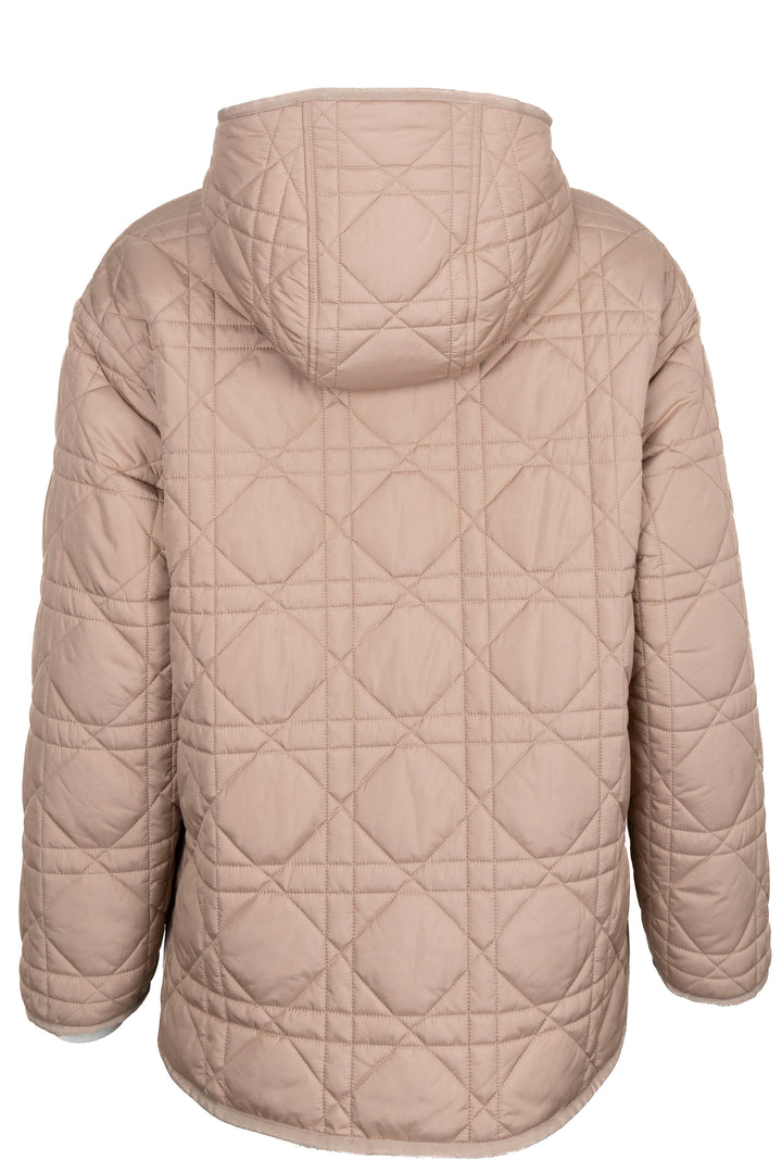 CHRISTIAN DIOR Cannage Shearling Reversible Jacket Beige