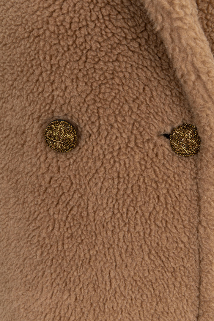 MAX MARA Sleeveless Teddy Coat Brown