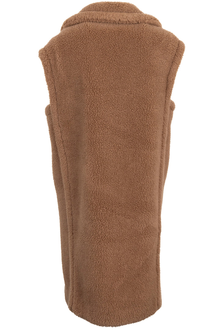 MAX MARA Sleeveless Teddy Coat Brown