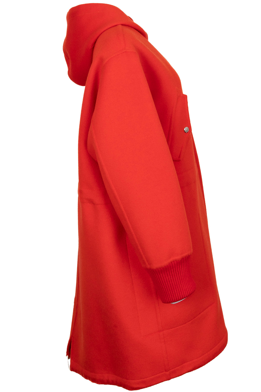 LOUIS VUITTON Reversible MNG Hooded Coat Wool Red