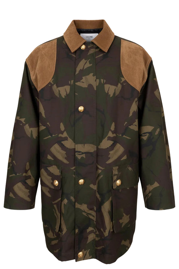 CELINE Camouflage Hunting Jacket Khaki