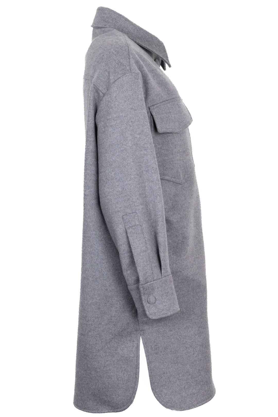 STELLA MCCARTNEY Kerry Coat Wool Grey