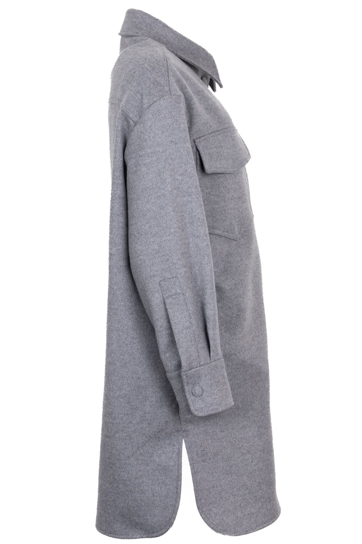 STELLA MCCARTNEY Kerry Coat Wool Grey
