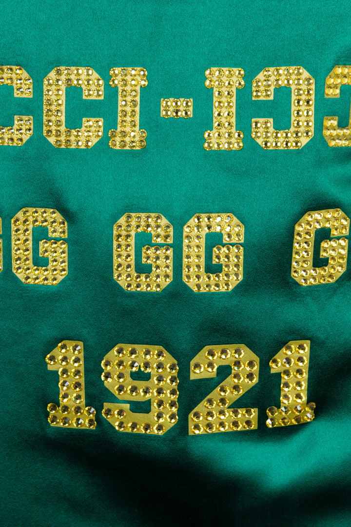 GUCCI 25 Tricot Shirt Silk Green