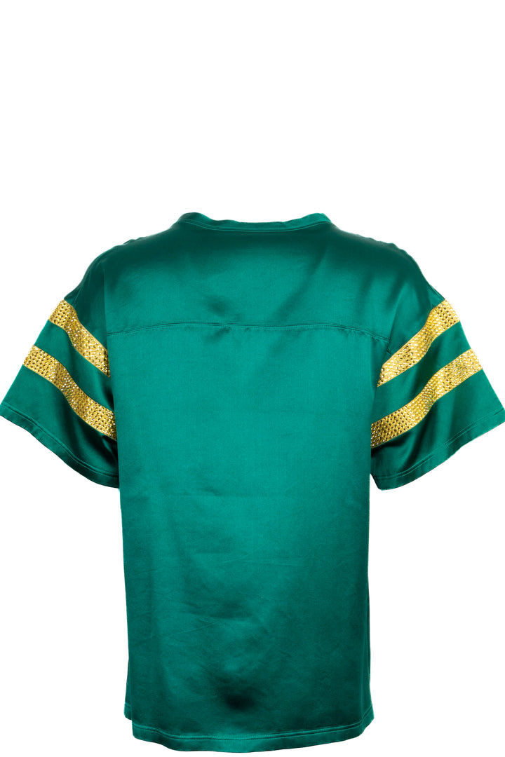 GUCCI 25 Tricot Shirt Silk Green