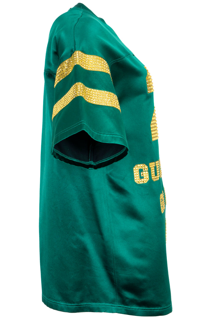 GUCCI 25 Tricot Shirt Silk Green