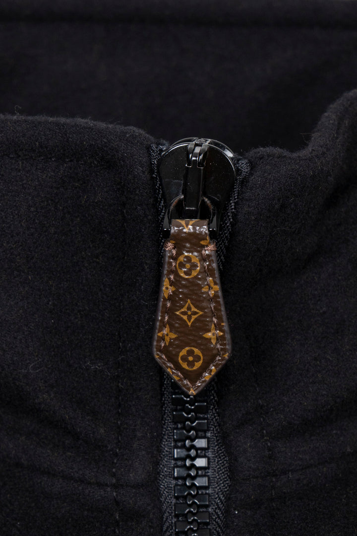 LOUIS VUITTON MNG Detail Zip Bomber Jacket Wool Black