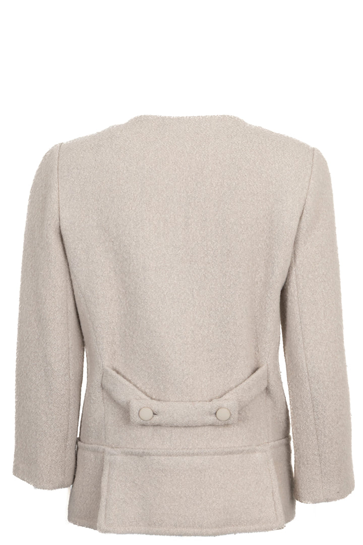 BALENCIAGA by Nicolas Ghesquière Cream Wool Bouclé Jacket