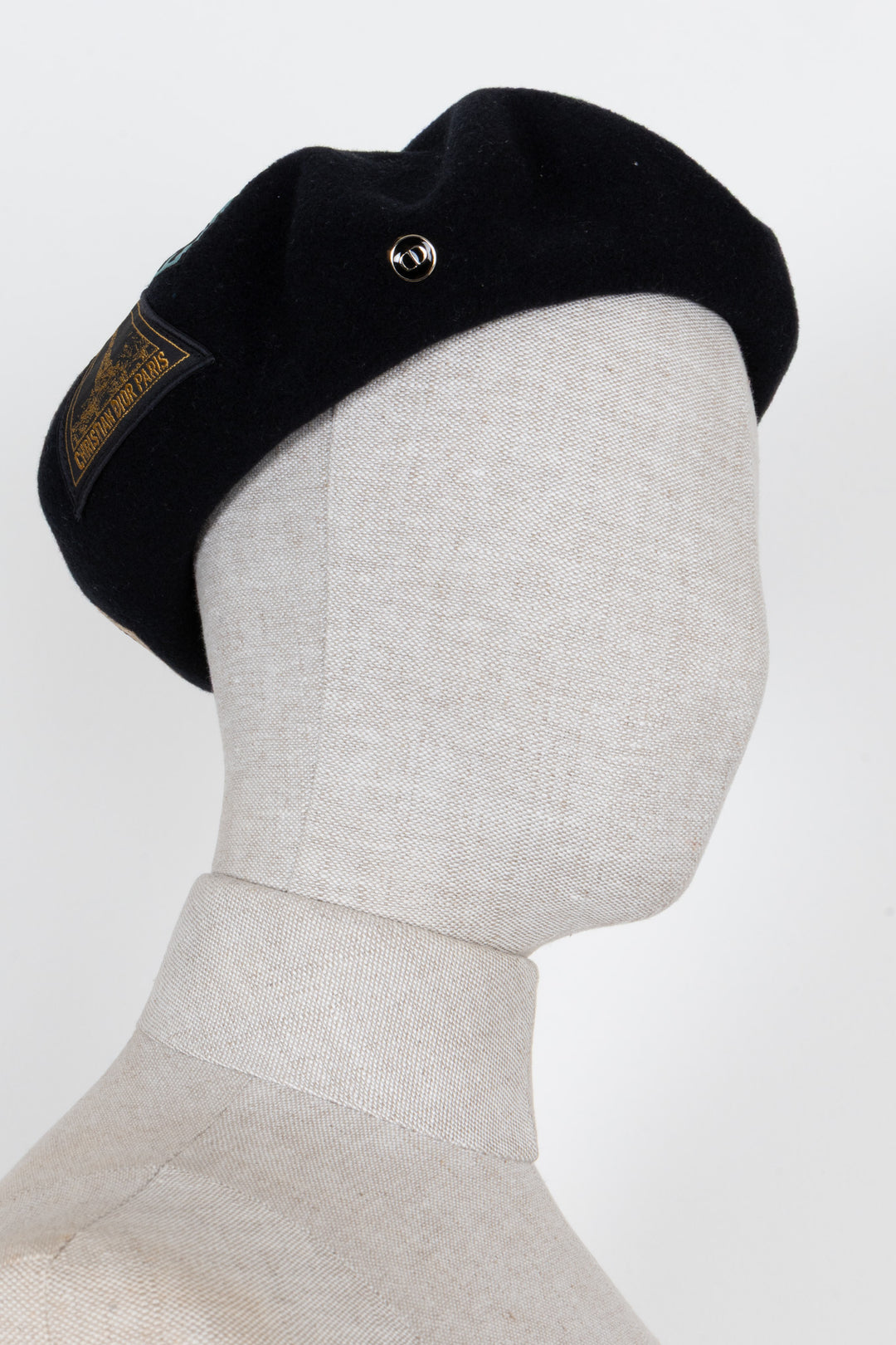 CHRISTIAN DIOR Béret Patches Wool Black