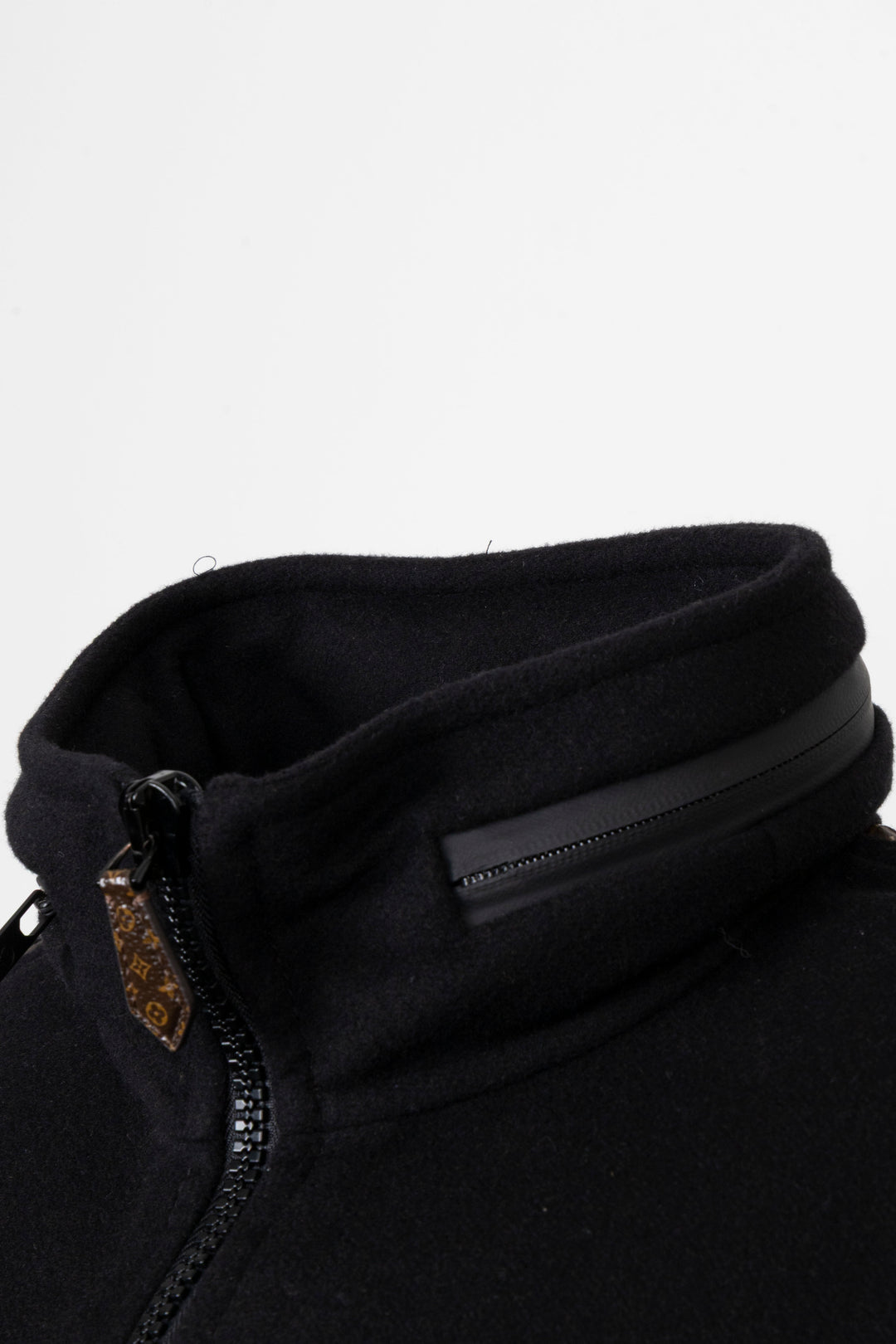 LOUIS VUITTON MNG Detail Zip Bomber Jacket Wool Black
