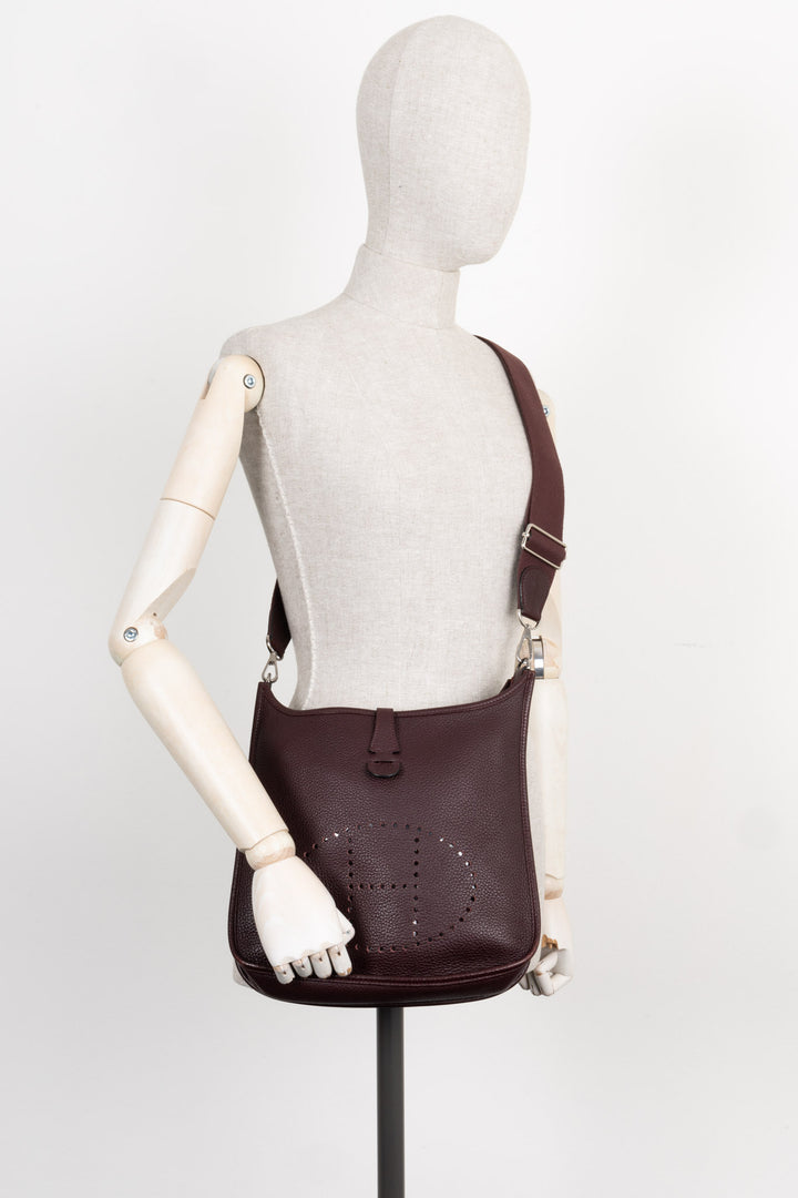 HERMÈS Evelyne PM Clémence Rouge Sellier