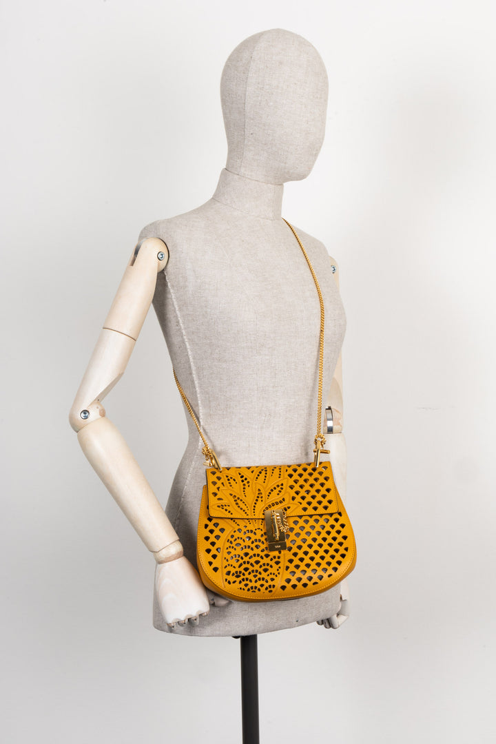 CHLOÉ Drew Bag Cutout Mustard