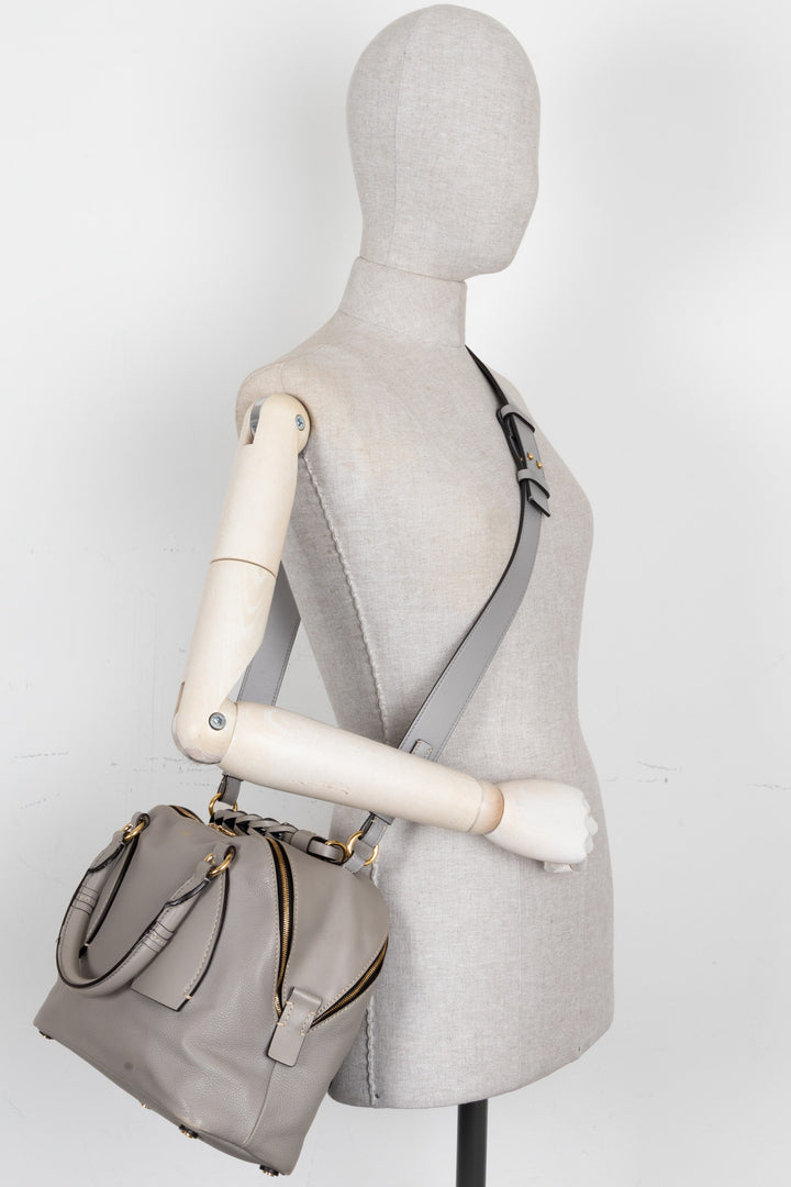 Sac bowling Daria CHLOÉ en cuir gris