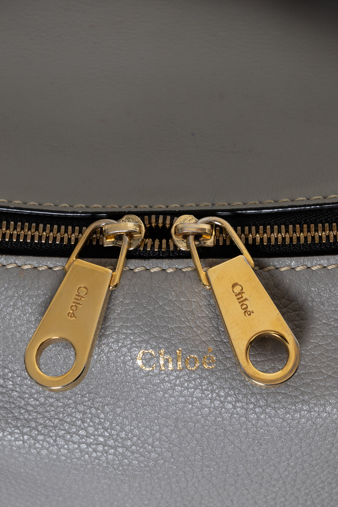 Sac bowling Daria CHLOÉ en cuir gris