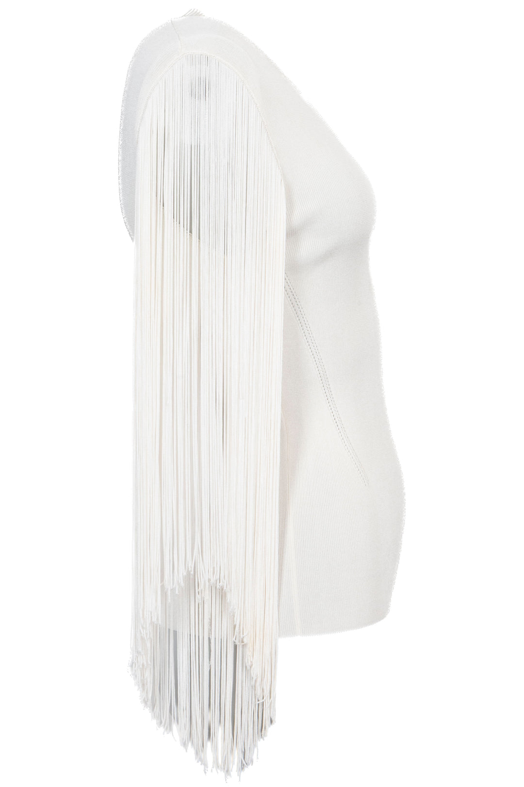 CHRISTOPHER KANE Fringe Top Ivory
