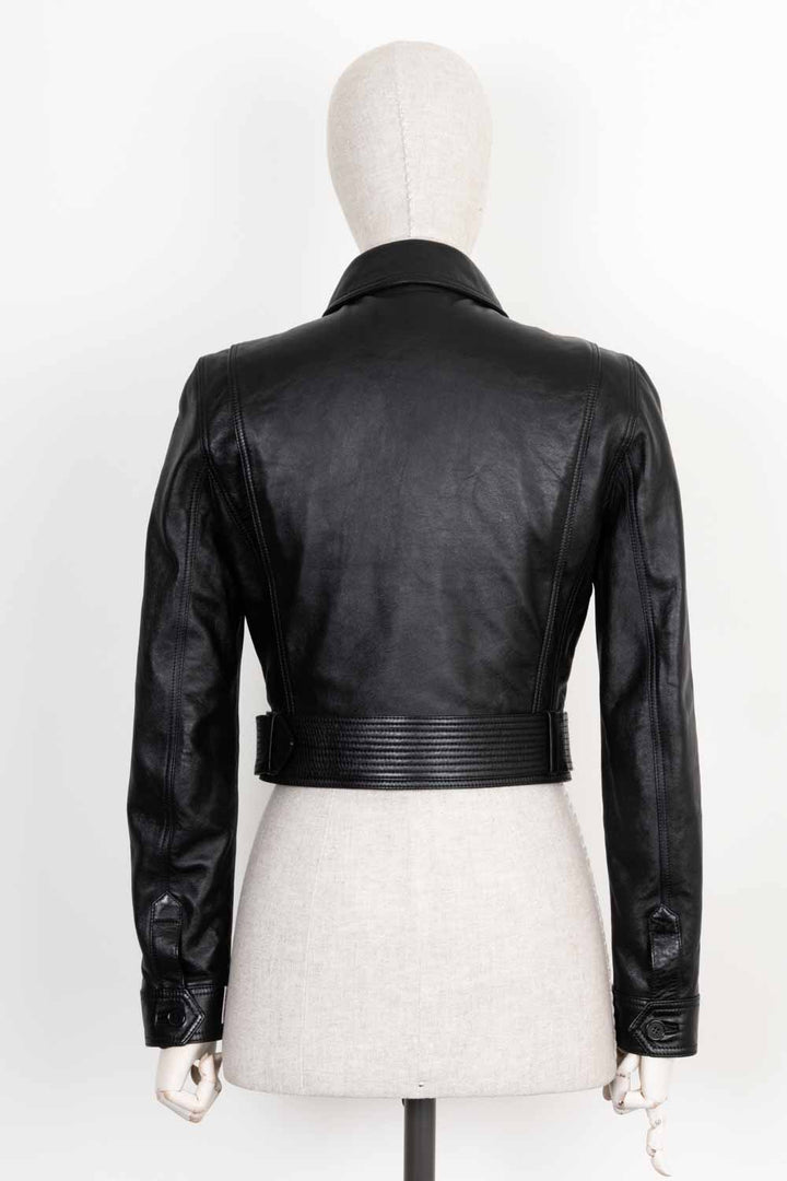 SAINT LAURENT Leather Jacket Black