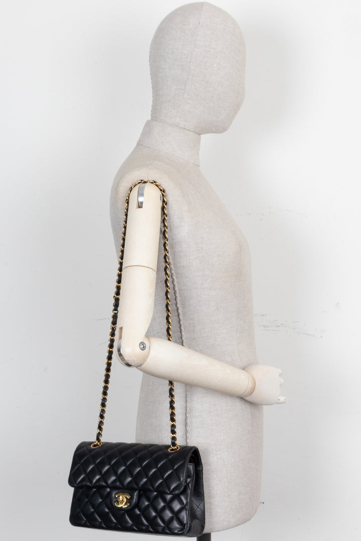 CHANEL Double Flap Bag Small Black