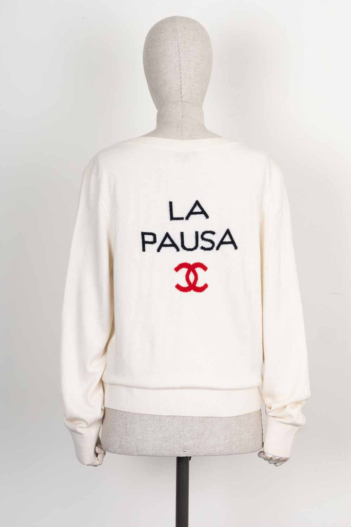 CHANEL La Pausa Knit Cashmere Ivory 2018