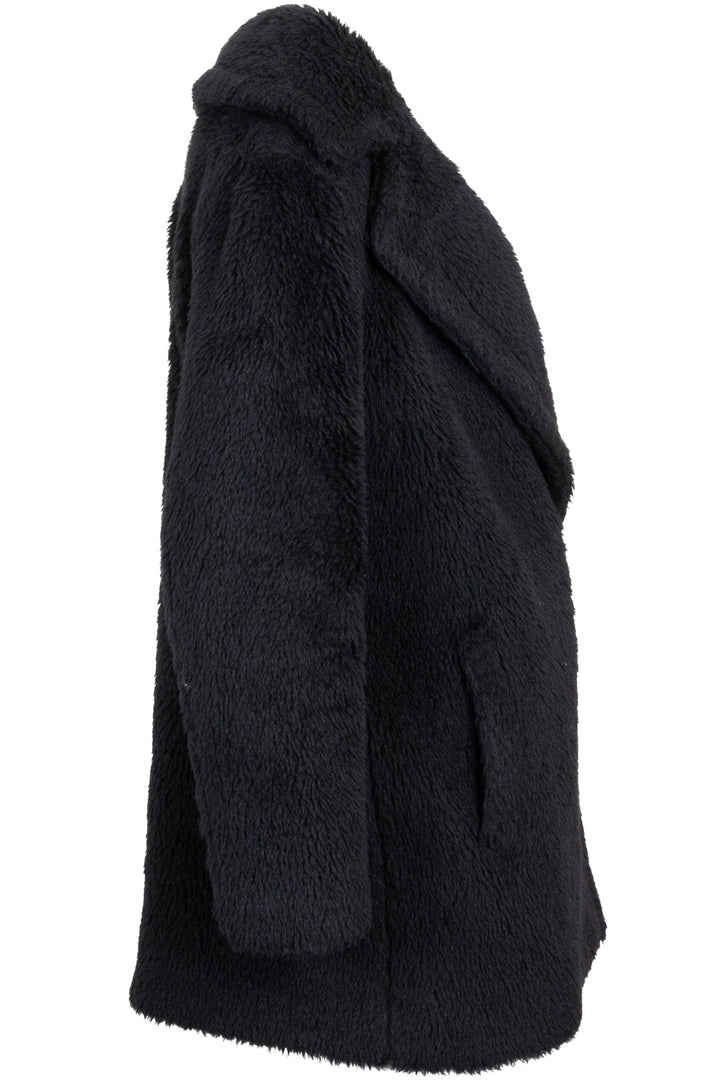 Manteau court Teddy Max Mara en alpaga noir