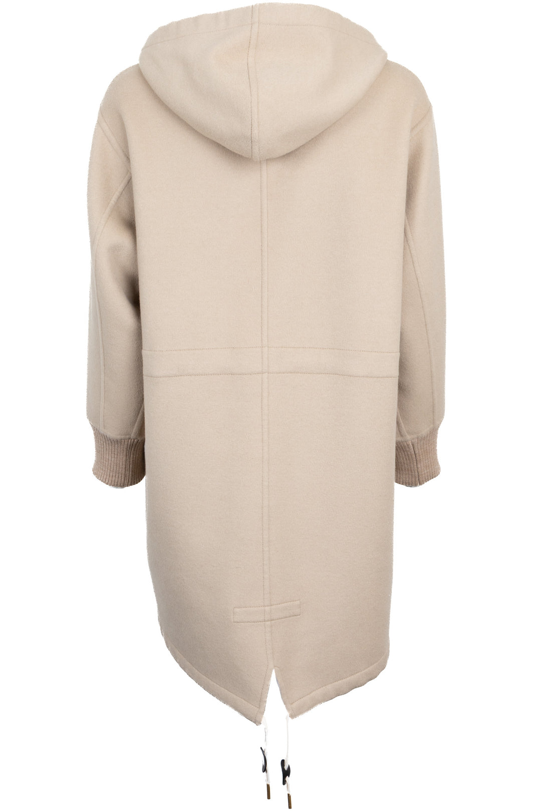 Manteau à capuche réversible MNG LOUIS VUITTON en laine blanc cassé