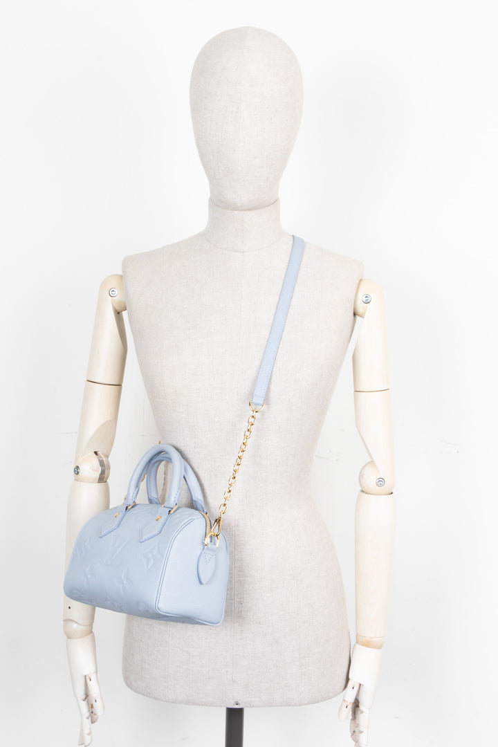 LOUIS VUITTON Speedy Bandoulière 20 Blue