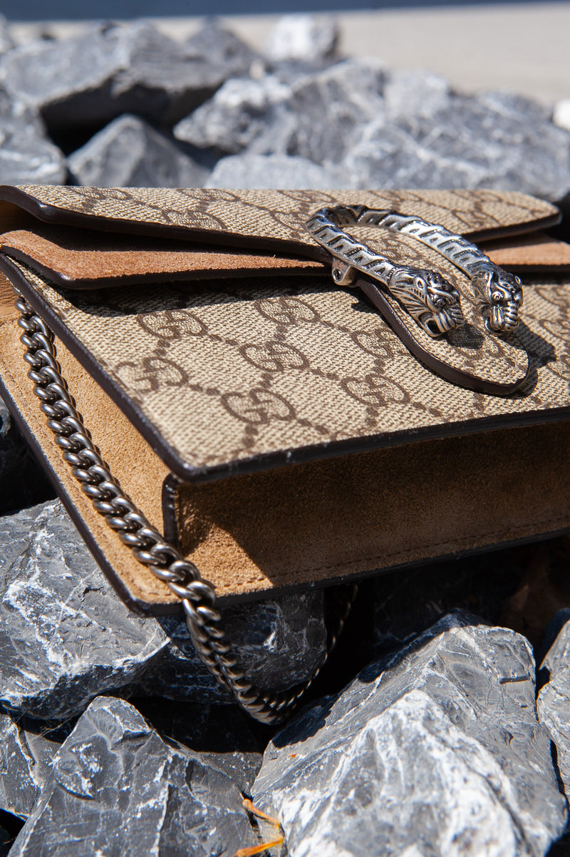 GUCCI Mini Dionysus GG Supreme Beige