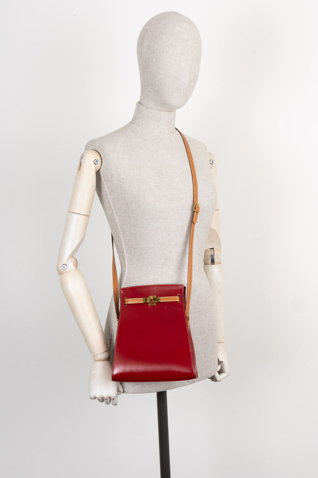 HERMÈS Kelly Sport 20 PM Coffret Rouge Or