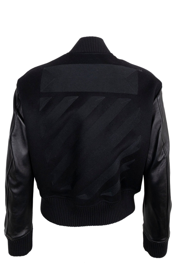OFF-WHITE Permanent Bomber Jacket Wool Black