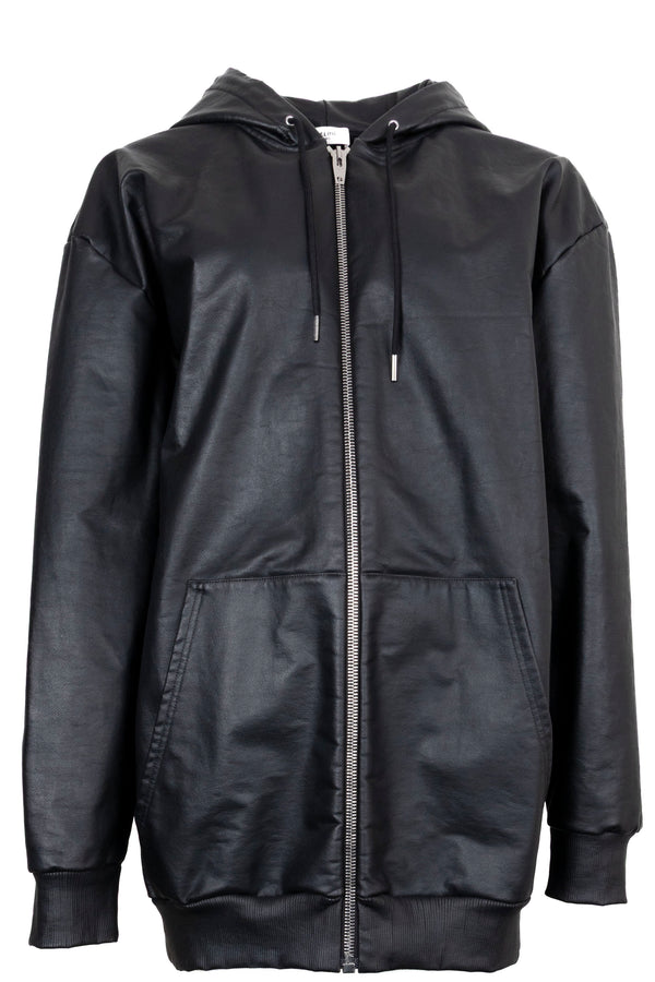 Veste CELINE noire à capuche zippée et logo