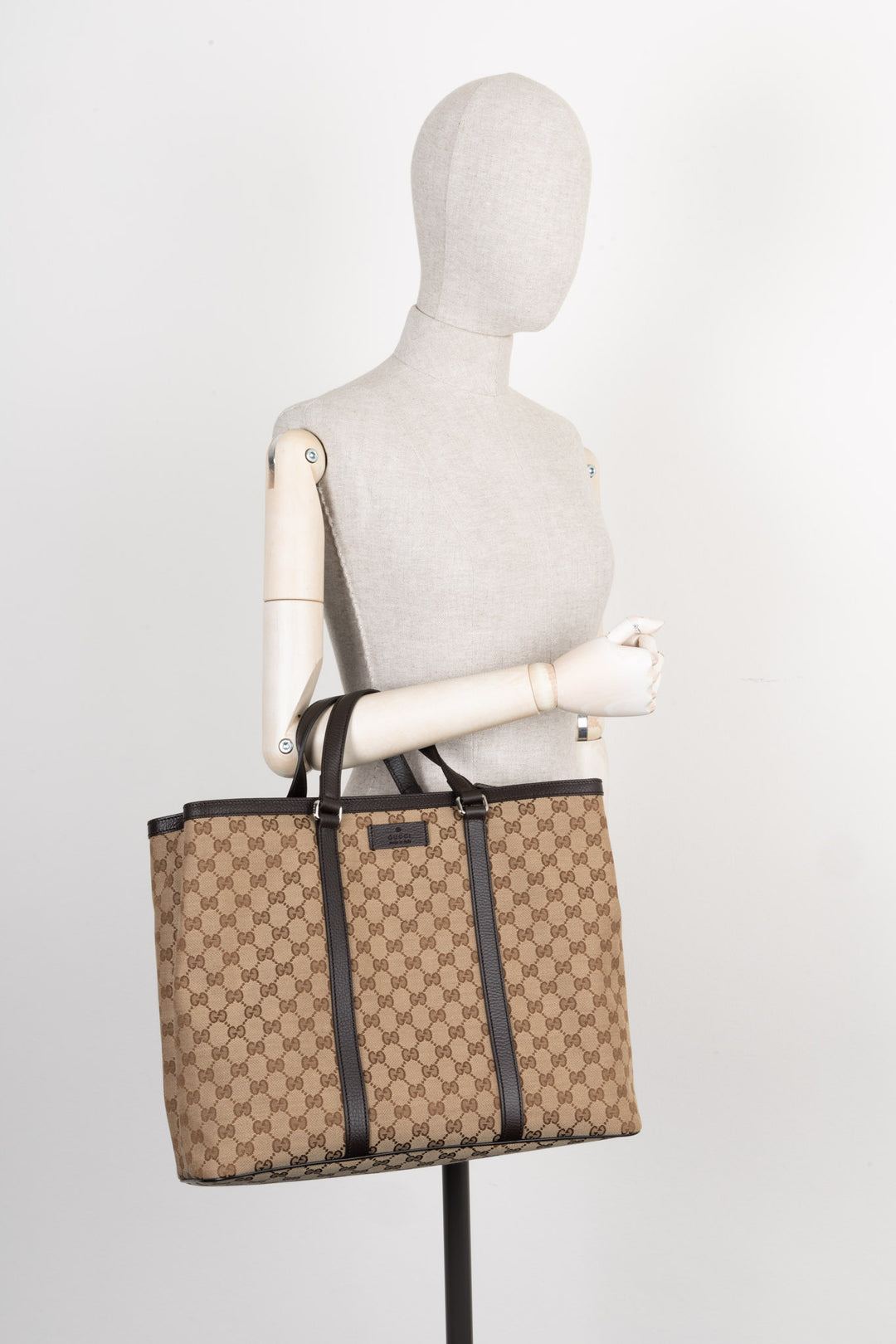 GUCCI Large Convertible Tote GG Canvas