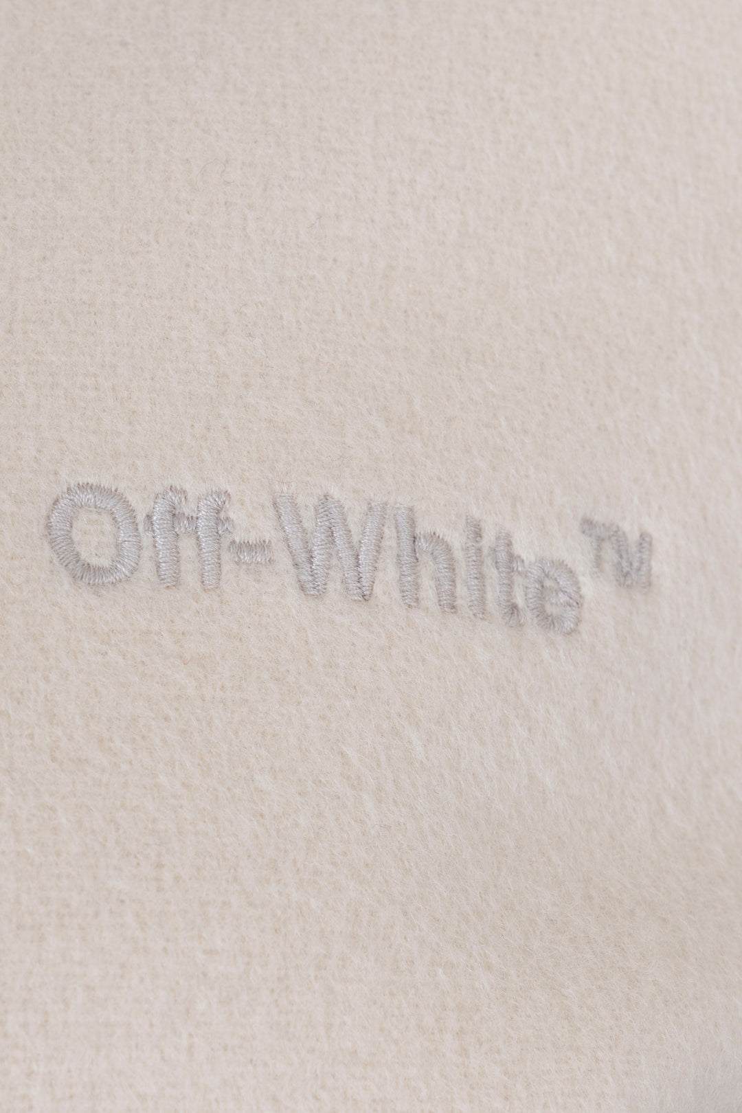 Blouson bomber permanent OFF-WHITE en laine ivoire