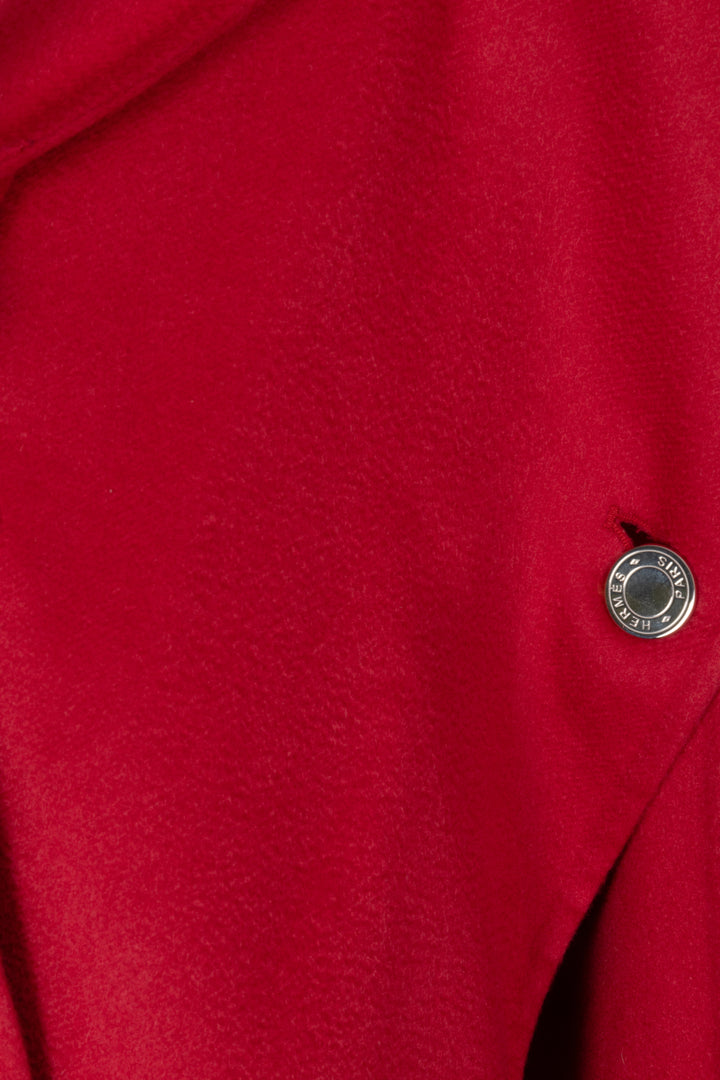 HERMÈS Cape Cashmere Rouge foil