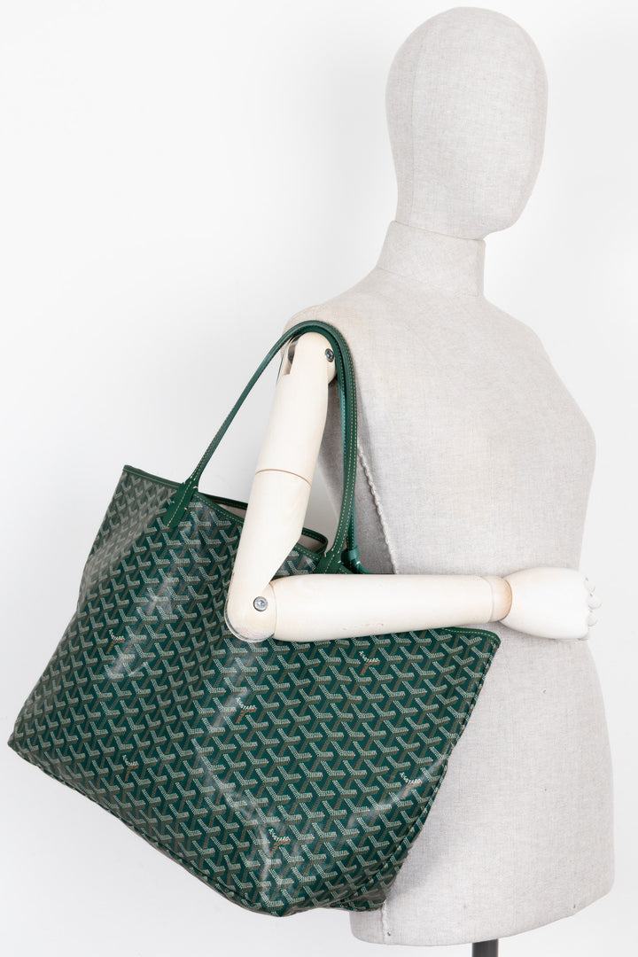 GOYARD Saint Louis GM Goyardine Canvas Green