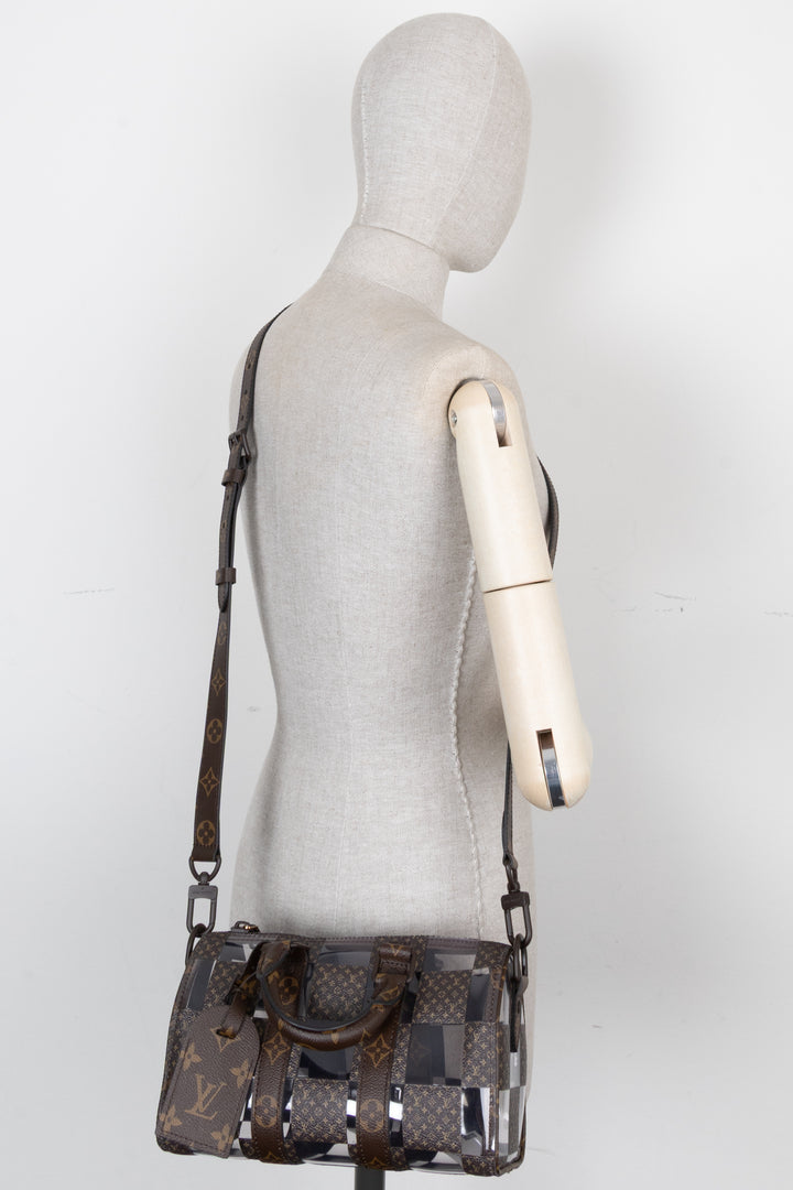 LOUIS VUITTON Chess Keepall 25 Bandouliere