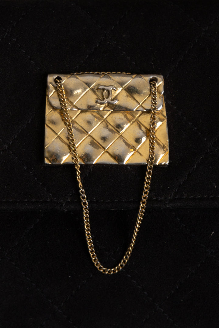 CHANEL Vintage Petit Crossbody Flap Bag Black