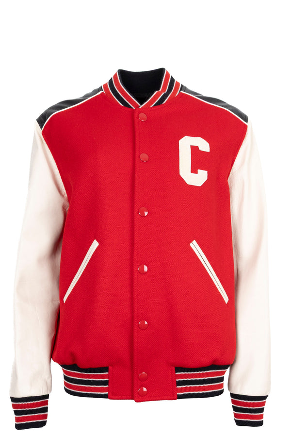 CELINE C Bomber Jacket Red